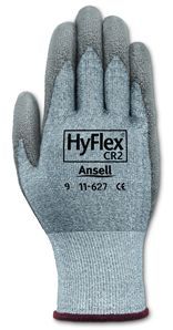 GLOVE DYNEEMA S/P SHELL;GRAY POLYURETHANE PALM - Cut Resistant